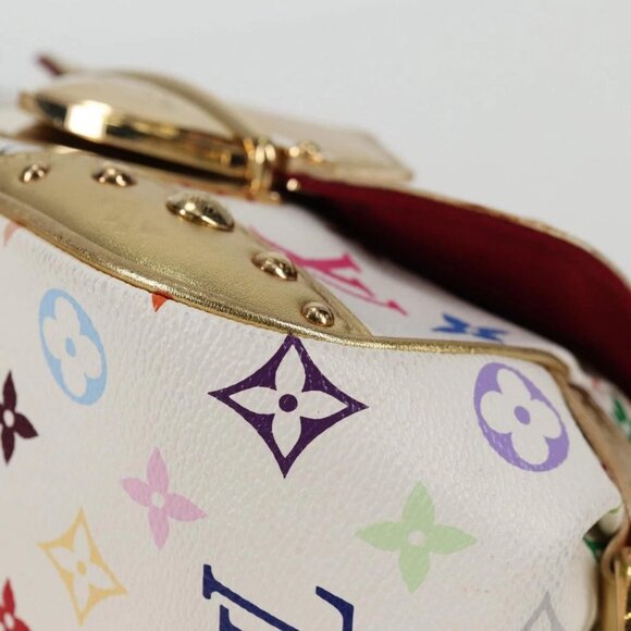 LOUIS VUITTON Monogram Multicolor Marilyn Shoulder Bag White M40206 Auth 138531A - Picture 5 of 16